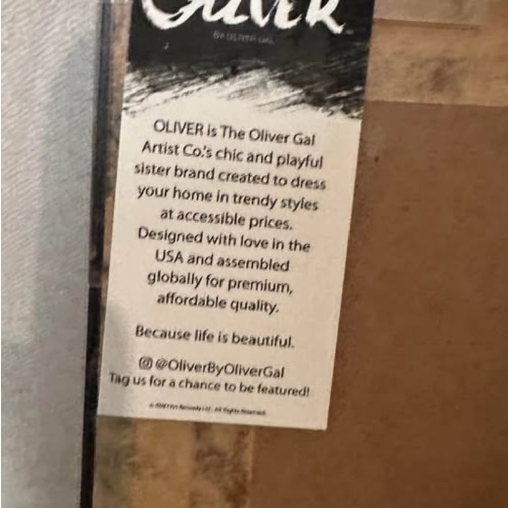 Oliver Gal Black and White Artistic Wall Decor